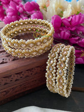 Premium Pearl set Kundan Bangles -G2746